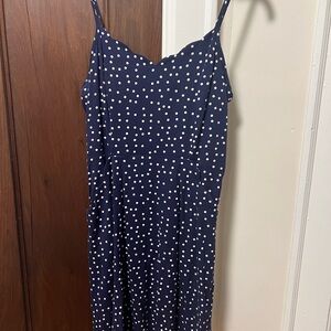 Navy Polka Dot Dress